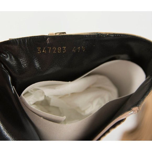 Gucci Scamosciato Camelia Kid Suede Fringe Booties - Picture 5 of 8